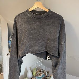 Misguided Cropped Hoodie